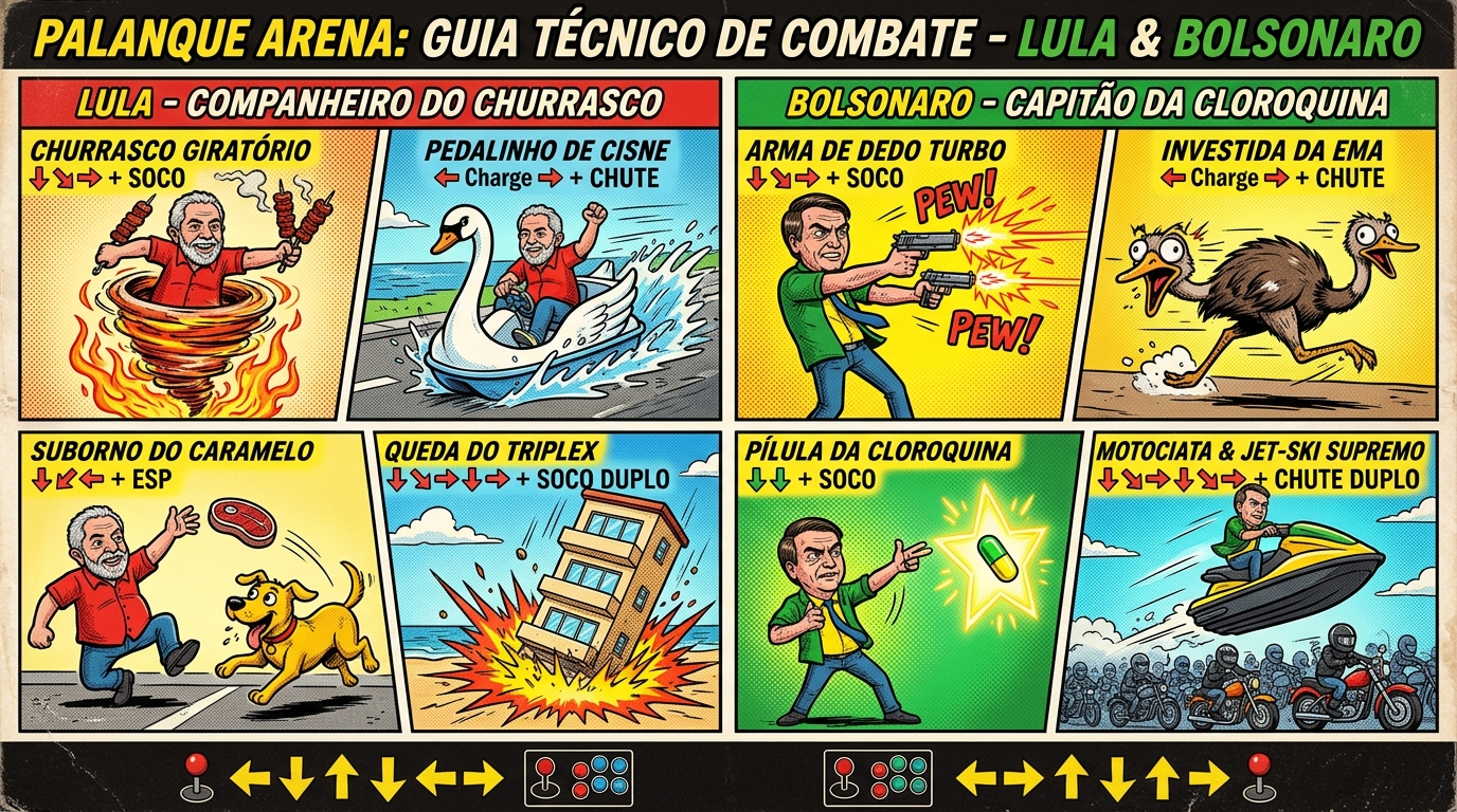 Guia Técnico de Combate: Lula & Bolsonaro (Inputs Arcade)
