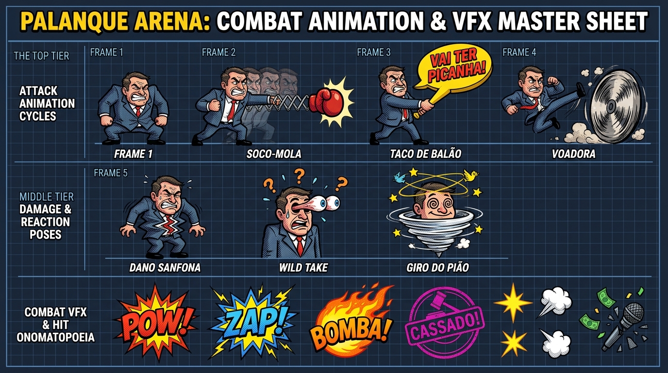 Folha de Sprites de Combate, Deformações & VFX