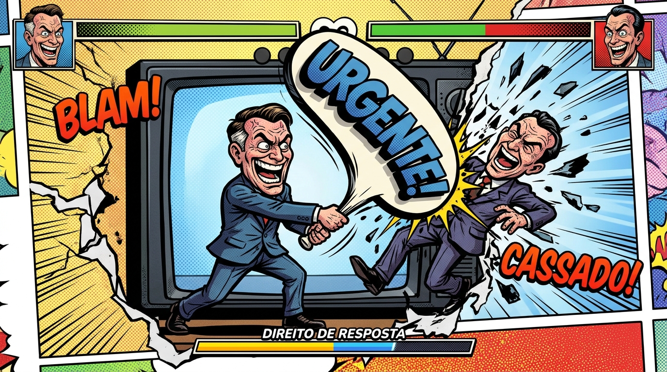 Screenshot In-Game: Modo Gibi com Halftone e Onomatopeias